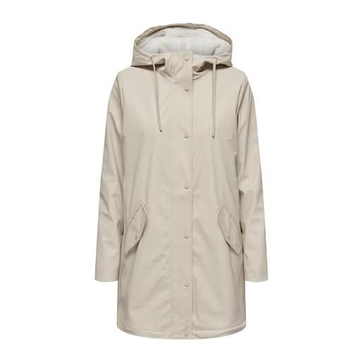 ONLY raincoat rain jacket with teddy lining | lungo, casual, temperatura massima 30°c ciclo normale