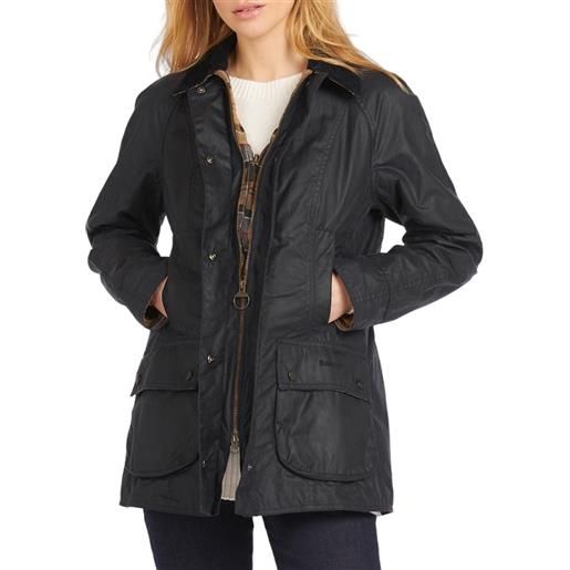BARBOUR giubbino beadnell wax - lwx0667 - blu