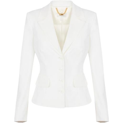 Elisabetta Franchi bomber in tessuto tecnico - bianco