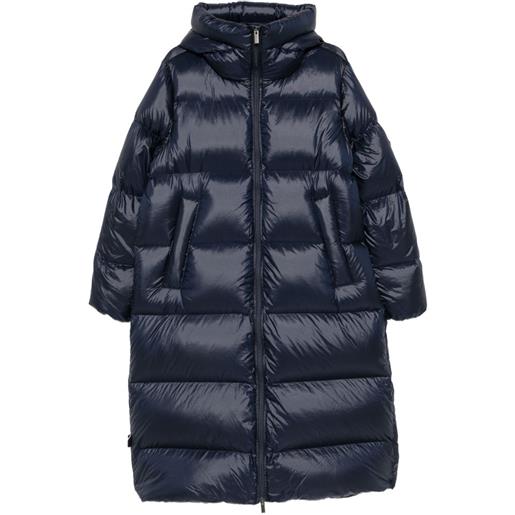 Pyrenex cappotto trapuntato con cappuccio - blu