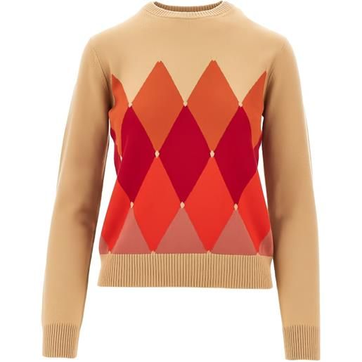 Ballantyne maglione a rombi in cashmere - toni neutri