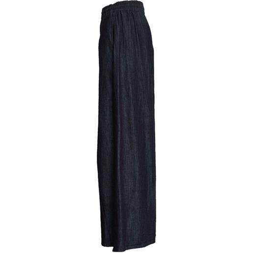 DONDUP pantaloni a palazzo con vita elasticizzata - blu