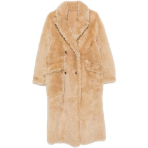 FURLING BY GIANI cappotto flora doppiopetto reversibile - toni neutri