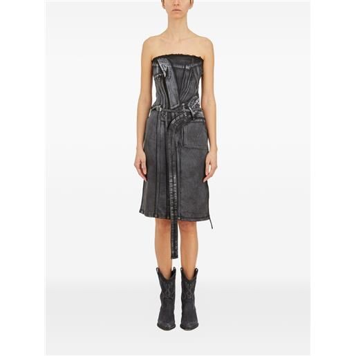 Ottolinger abito midi con cintura - nero