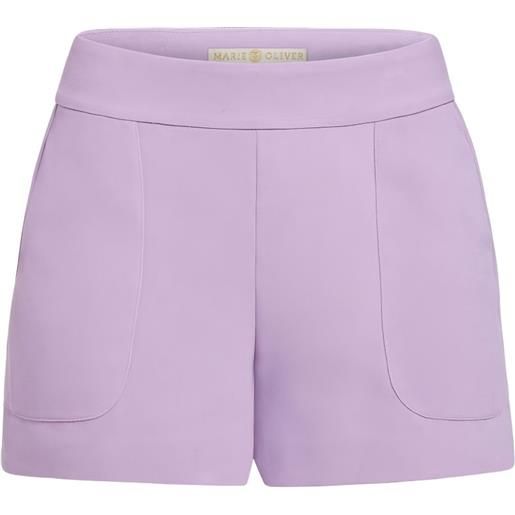 Marie Oliver shorts mia con applicazione - viola