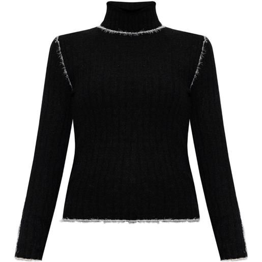 Moncler maglione a coste - nero