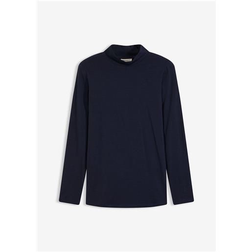 bonprix maglia a maniche lunghe aderente-blu