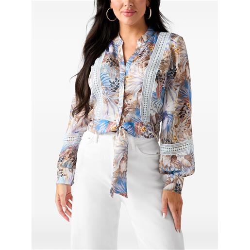 GUESS USA top con stampa - toni neutri