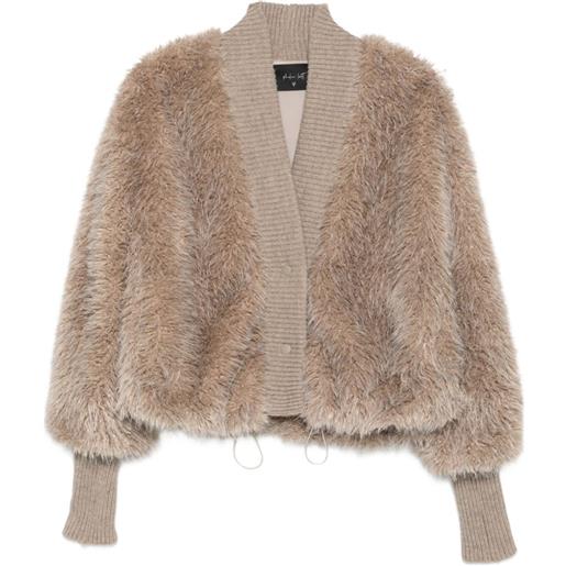 PHILIA LOFT bomber in pelliccia sintetica - toni neutri