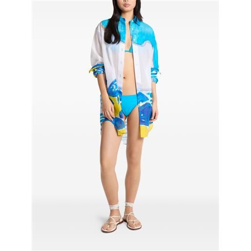 Michael Kors abito con stampa astratta - blu
