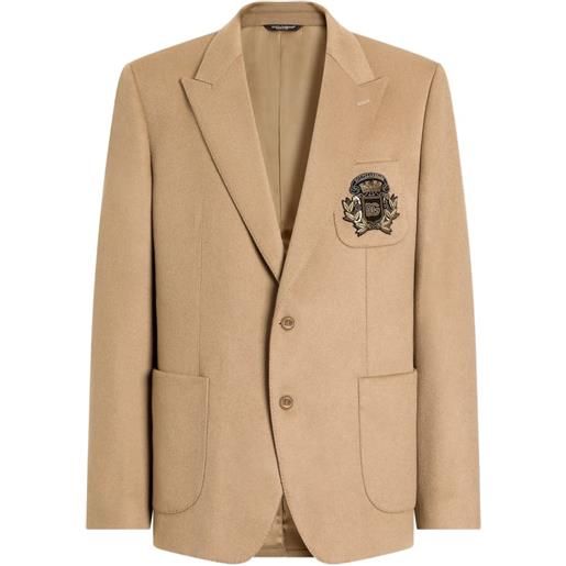 Dolce & Gabbana giacca portofino monopetto in cashmere - toni neutri