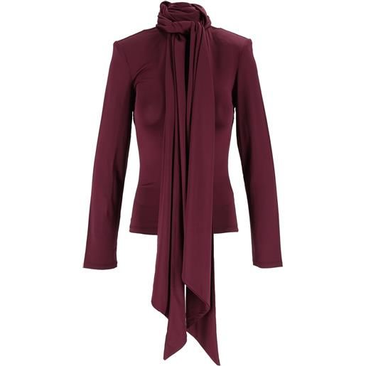 ROTATE long-sleeved scarf top winetasting (tight fit)