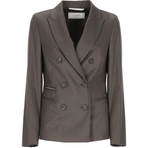 Peserico blazer doppiopetto - grigio