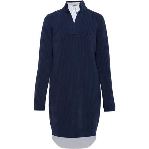LOEWE abito corto a strati - blu
