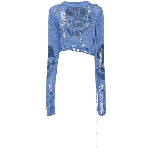 Ottolinger maglione con effetto vissuto - blu