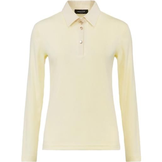 Fabiana Filippi polo a maniche lunghe - giallo