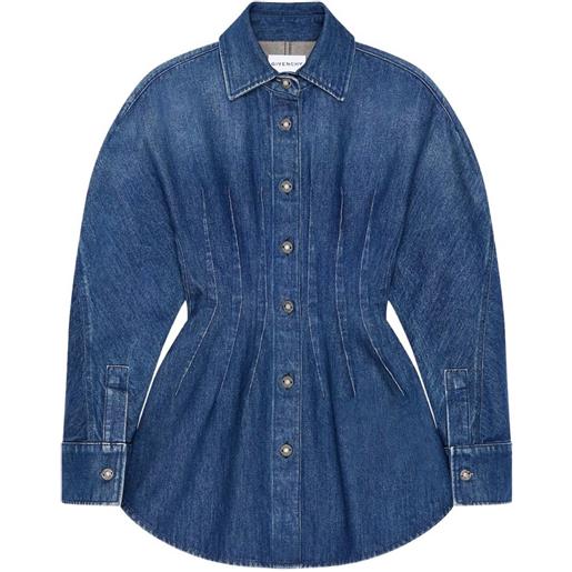 Givenchy abito cocoon denim - blu