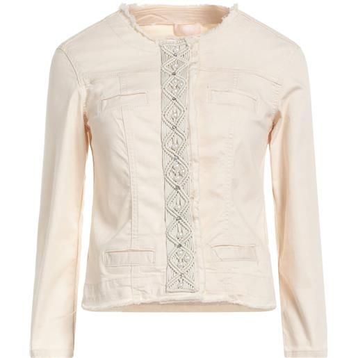 LIU -JO - giubbotto jeans - beige