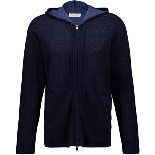 Piacenza Cashmere felpa con cappuccio - blu