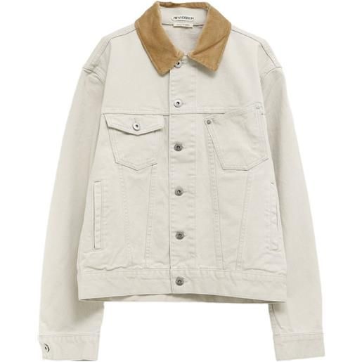 JW Anderson giacca denim con colletto a coste - toni neutri