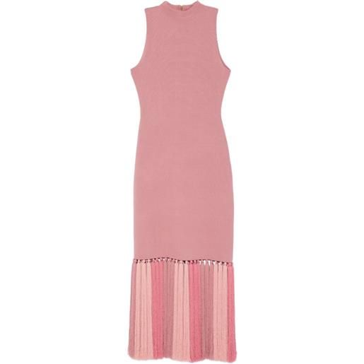 Aje abito midi sofina con nappa - rosa