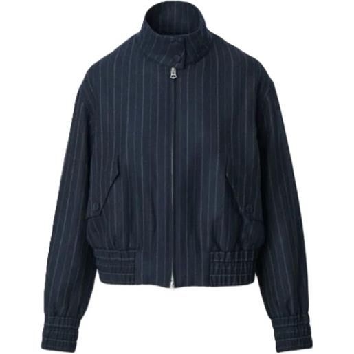 rag & bone bomber gessato eliza - blu