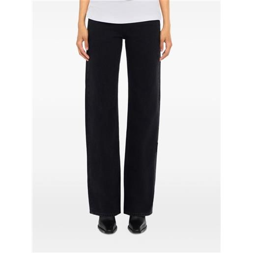 Off-White jeans con passanti per cintura - nero