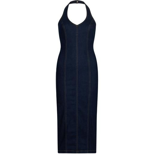 LIU JO abito midi denim - blu