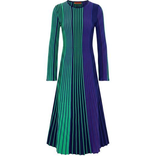 Simon Miller abito midi celia a righe - blu