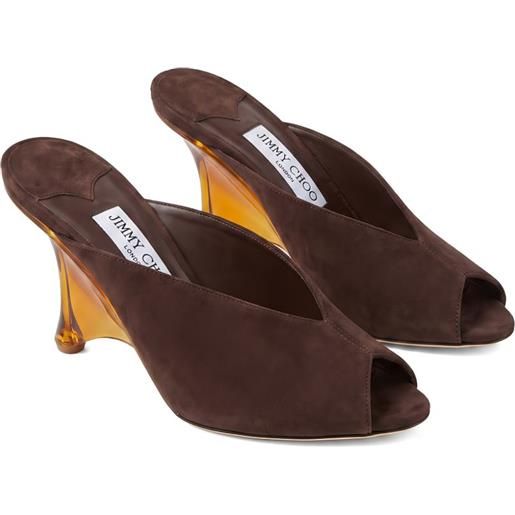 Jimmy Choo sandali glace con tacco - marrone