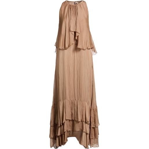 KAOS JEANS - vestito lungo - cammello