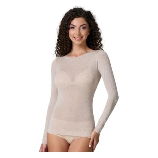 JADEA maglia manica lunga in cashmere scollata 4064 nuovi colori