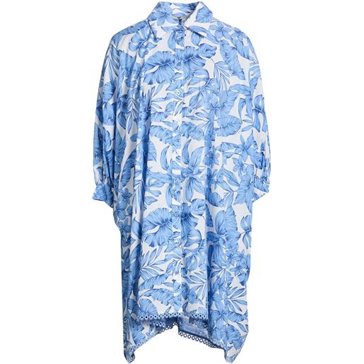 TWINSET - vestito chemisier - azzurro