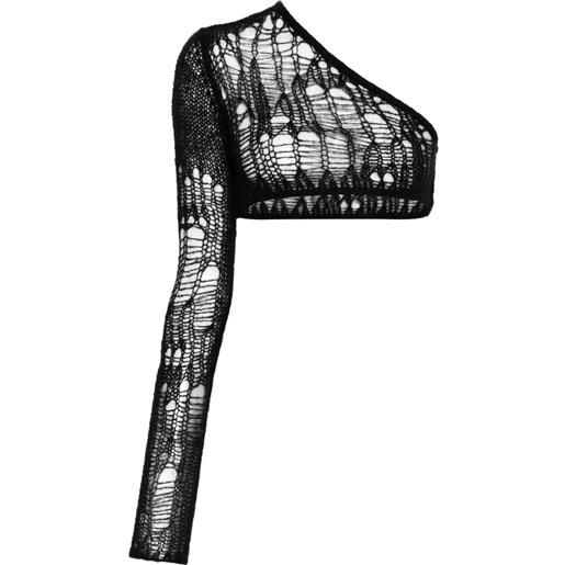 Rick Owens top crop ziggy - nero