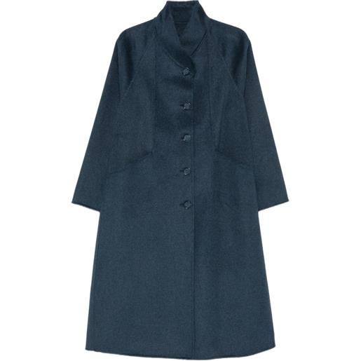 Emporio Armani cappotto con bottoni - blu