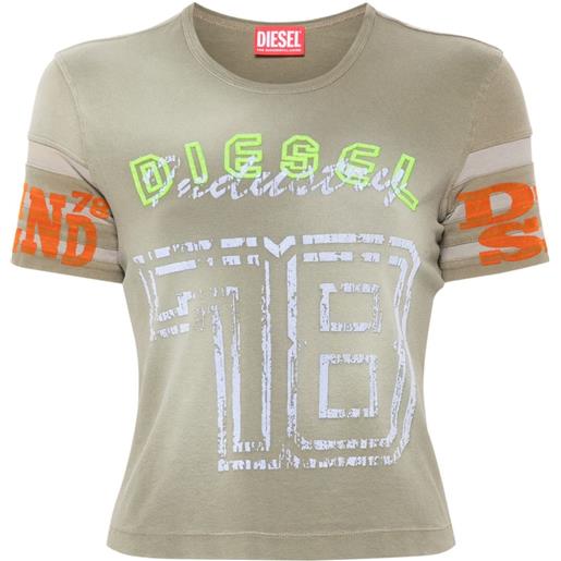 Diesel t-shirt t-uncusl - verde