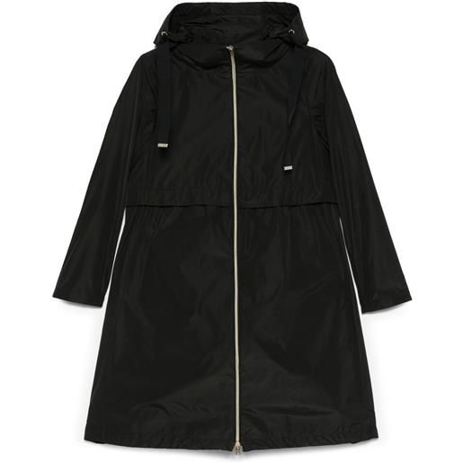 Herno impermeabile con cappuccio - nero
