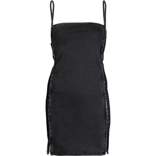 Y/Project abito corto denim - nero