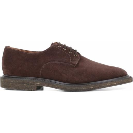 Sanders oxford charlie in pelle scamosciata - marrone