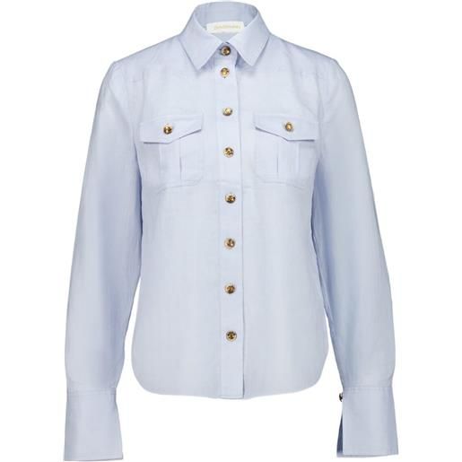 ZIMMERMANN camicia safari - blu