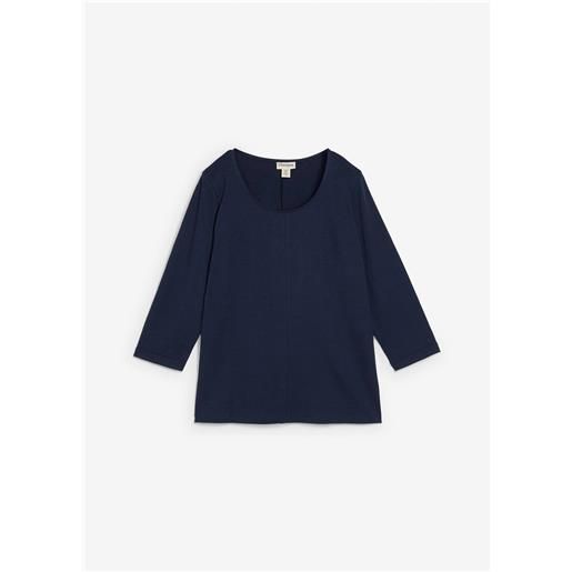 bonprix maglia in puro cotone-blu