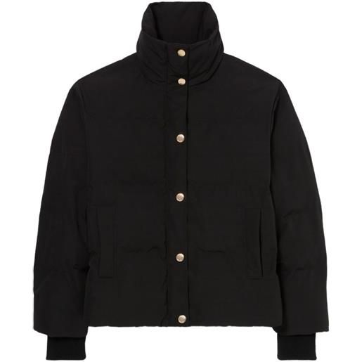 Claudie Pierlot piumino corto oversize a collo alto - nero