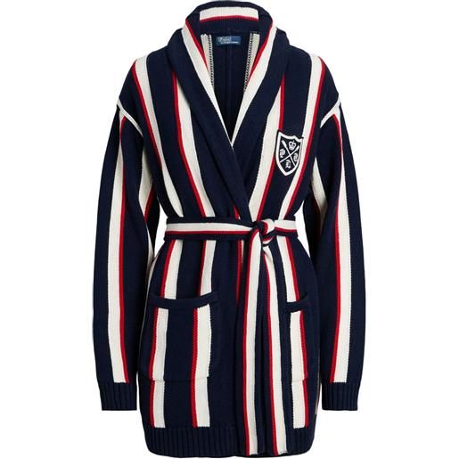 Polo Ralph Lauren cardigan a righe - blu