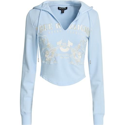 TRUE RELIGION - felpa - celeste