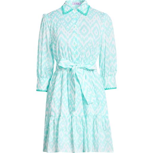 MC2 SAINT BARTH - vestito chemisier - turchese