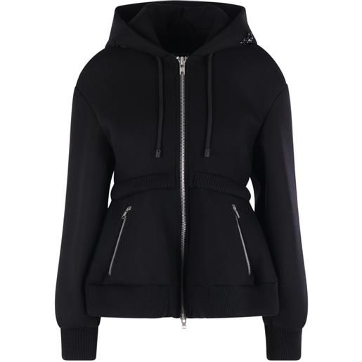 Simone Rocha felpa con cappuccio - nero
