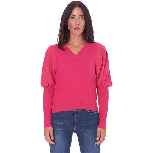 TWINSET ACTITUDE maglia TWINSET ACTITUDE con manica camicia, colore fuxia