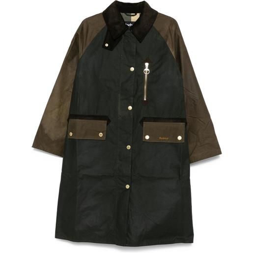 Barbour cappotto con maniche raglan - verde