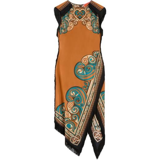 La DoubleJ abito stile foulard - arancione