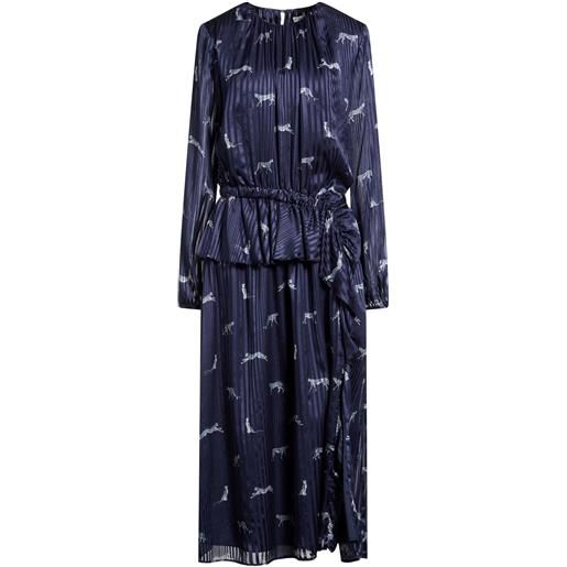 BALLANTYNE - vestito in seta - blu notte